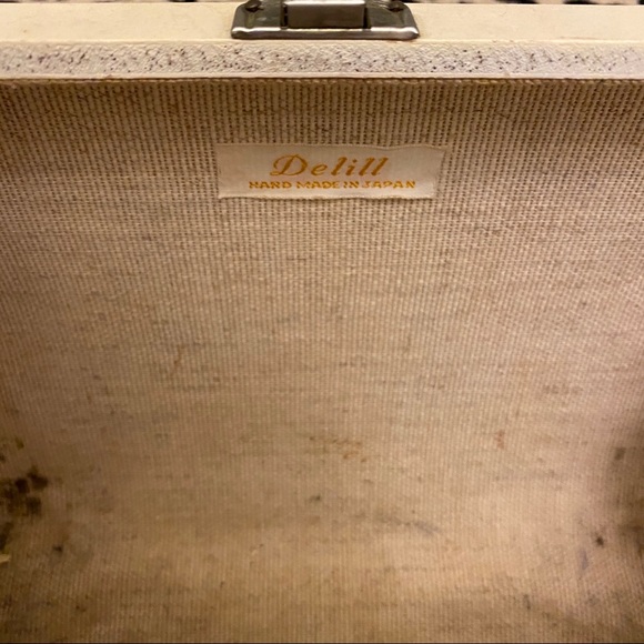 VTG 50s • Portable Handheld Wooden Box Bag - Picture 13 of 14